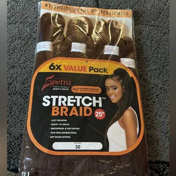 Quality stretch braiding hair extensions value pack 6 new color 30 - Picture 6 of 6